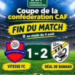 Coupe de la Confédération CAF l&rsquo;AS Réal de Bamako s&rsquo;impose au Vitesse FC.